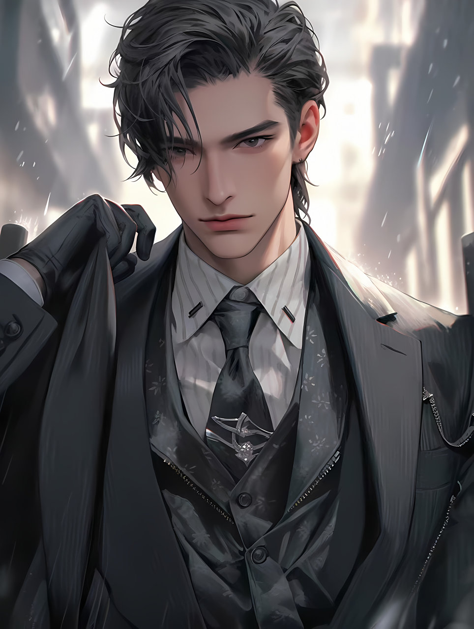 这是谁家的霸总出来诱惑人啊 #二次元# #ai共创计划# #ai绘画