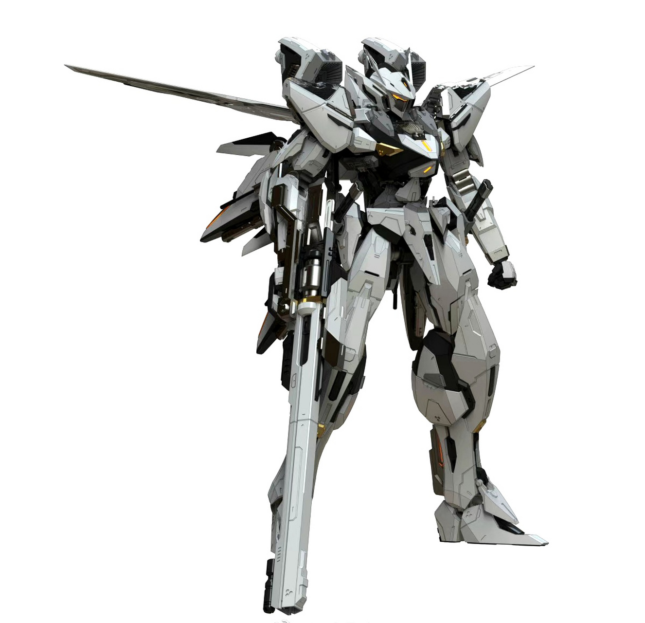 模型欣赏:萝播动漫 人型装甲战纪 白露 空战型机甲.