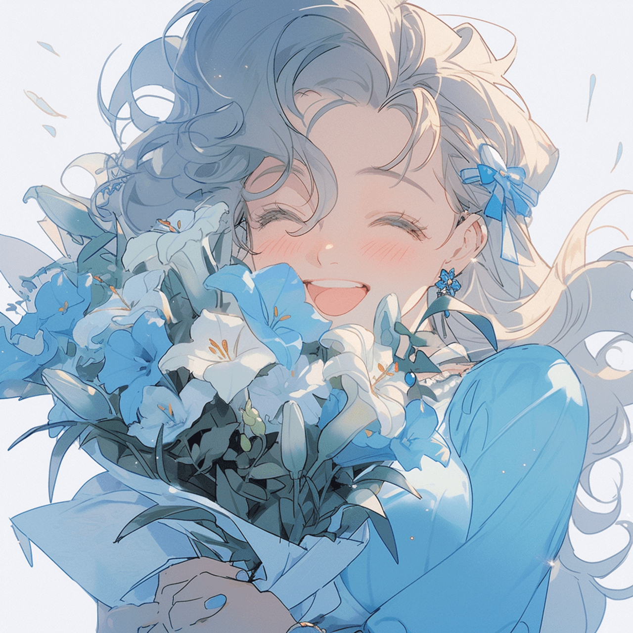 每天都要开心的像花儿一样灿烂#ai绘画# #可爱头像