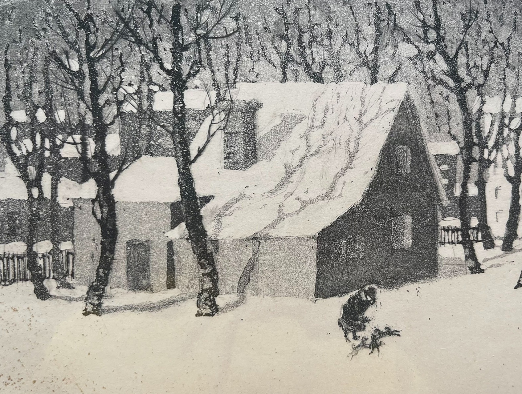 俄罗斯～女画家～塔-萨拉维娃 ～铜版画风景.