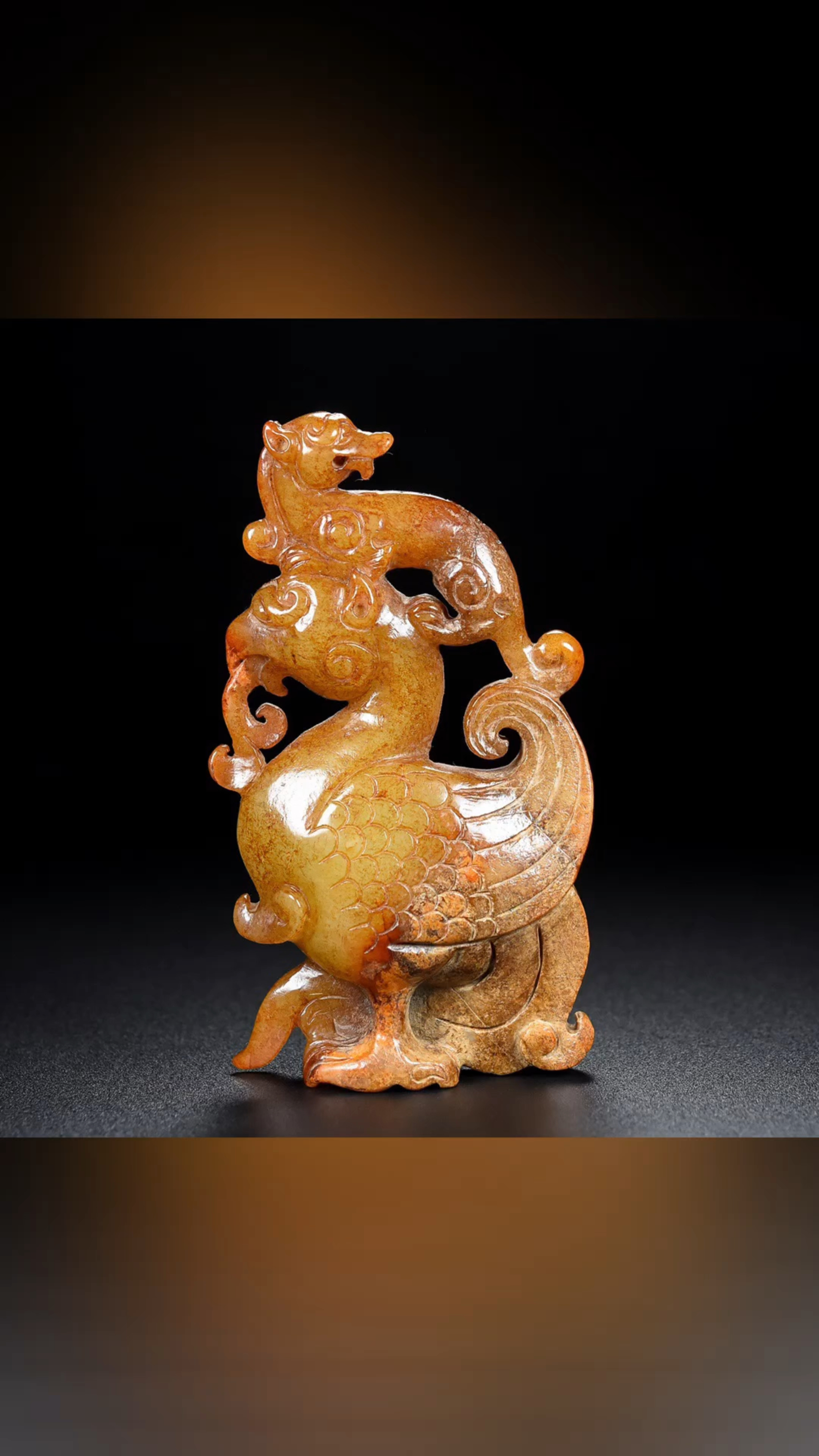 古玉老玉和田玉 龙凤