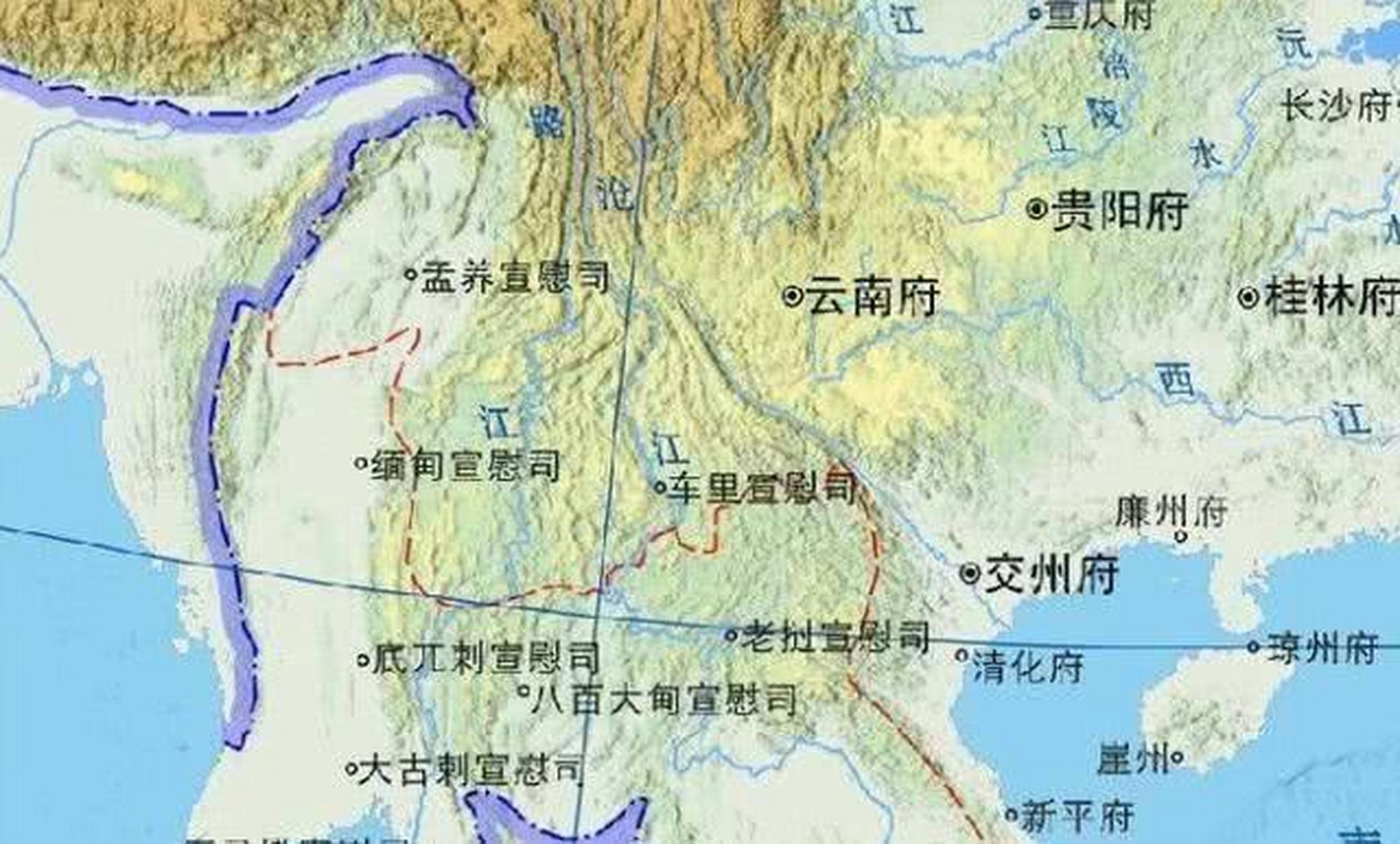 明朝是古代中国在东南亚存在感最强的王朝,明朝的三宣六慰在东南亚是