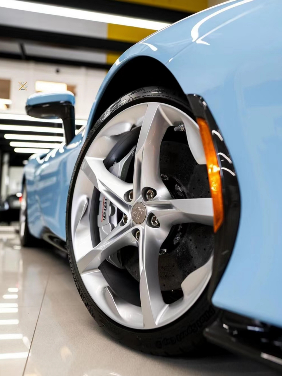 baby blue小清新 法拉利|法拉利sf90|超级跑车|敞篷超跑 #超跑 #跑车