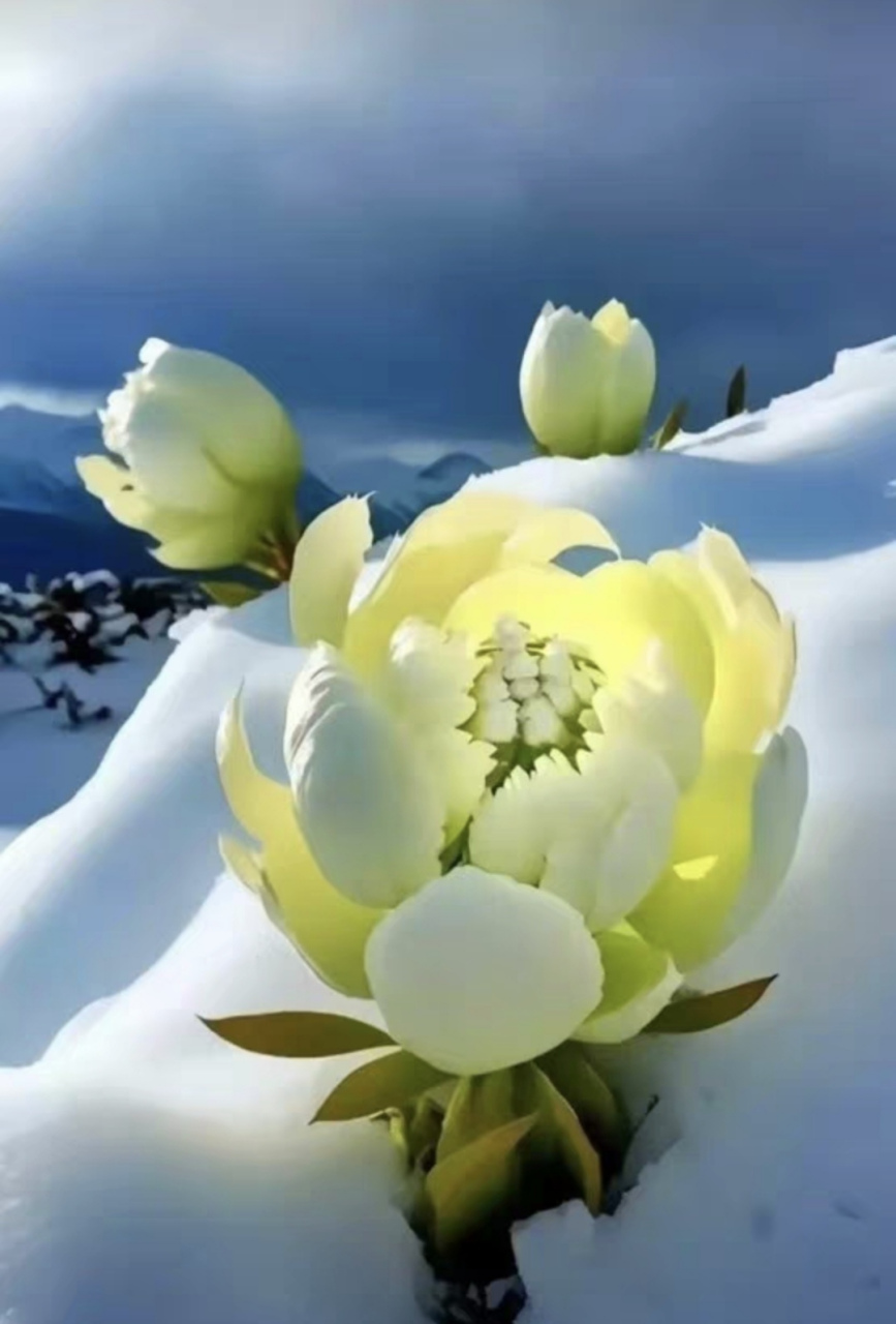 冰山雪莲,纯白无结