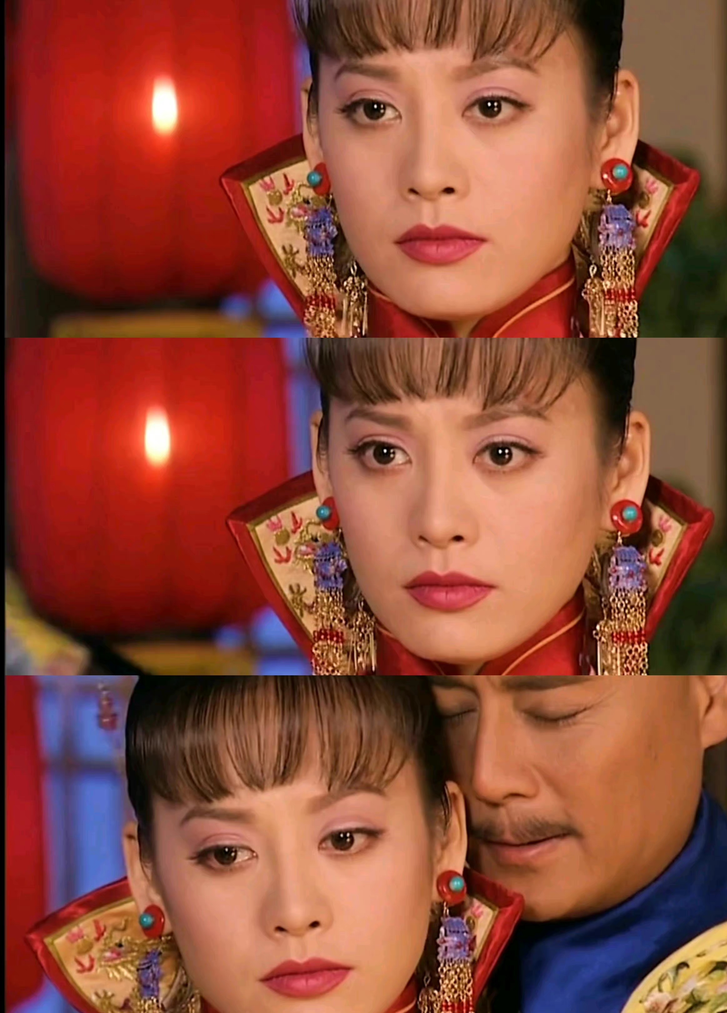 年轻时候的宁静,皮衣开裂了都没掩盖住她大气美丽的五官!