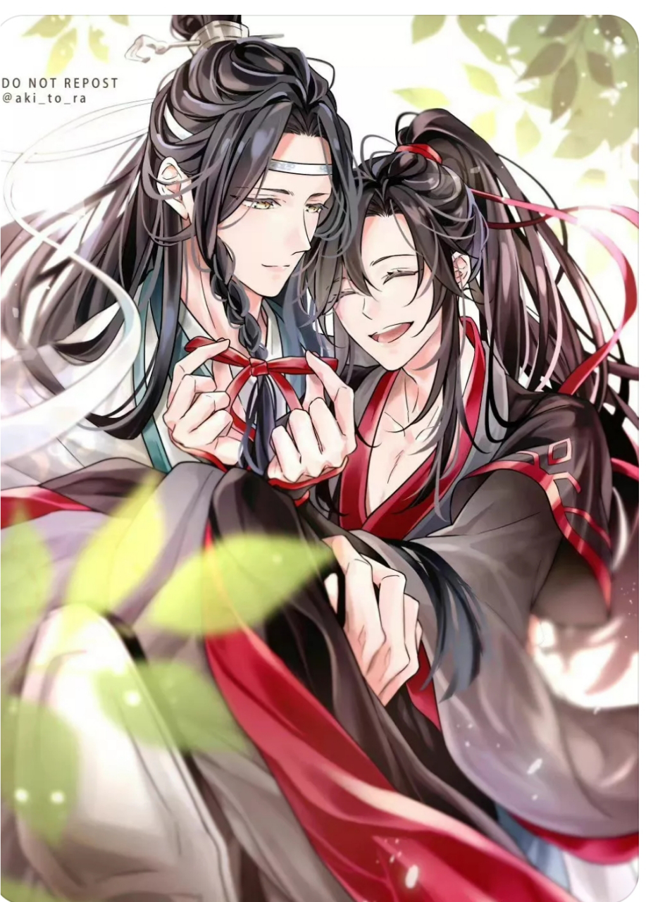 汪叽的麻花辫,他闹他宠!汪叽羡羡太美好了[哇]#魔道祖师