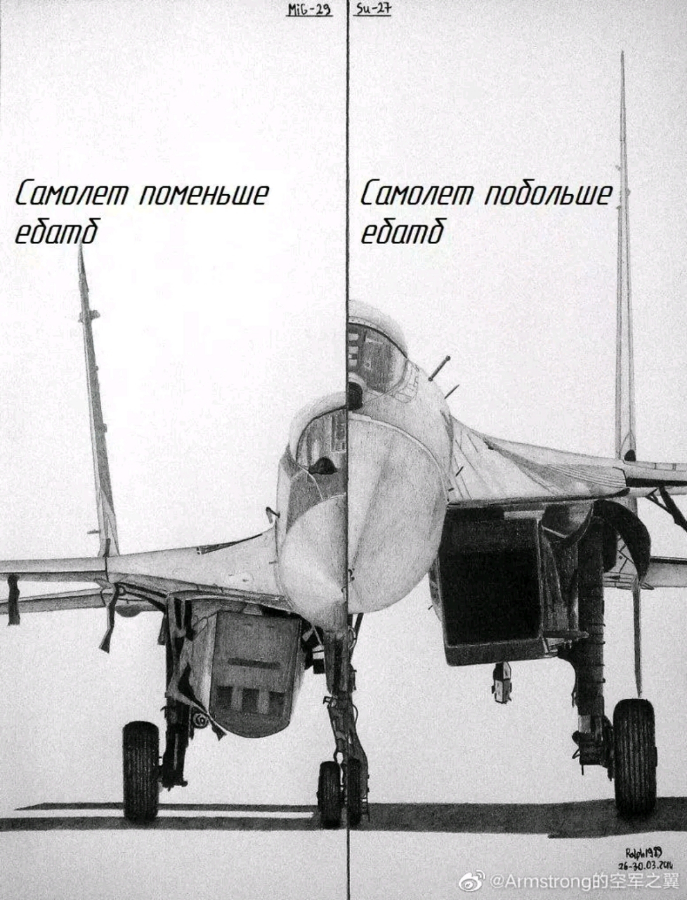 苏27与米格29和f15的大小对比.