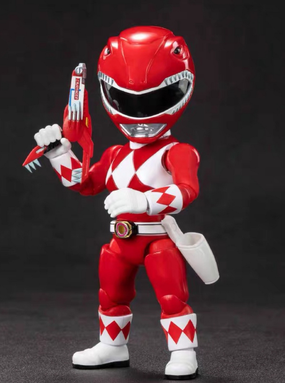 q版超凡恐龙战队绿战士红战士龙皇可动人偶手办!#手办# #玩具# #积木