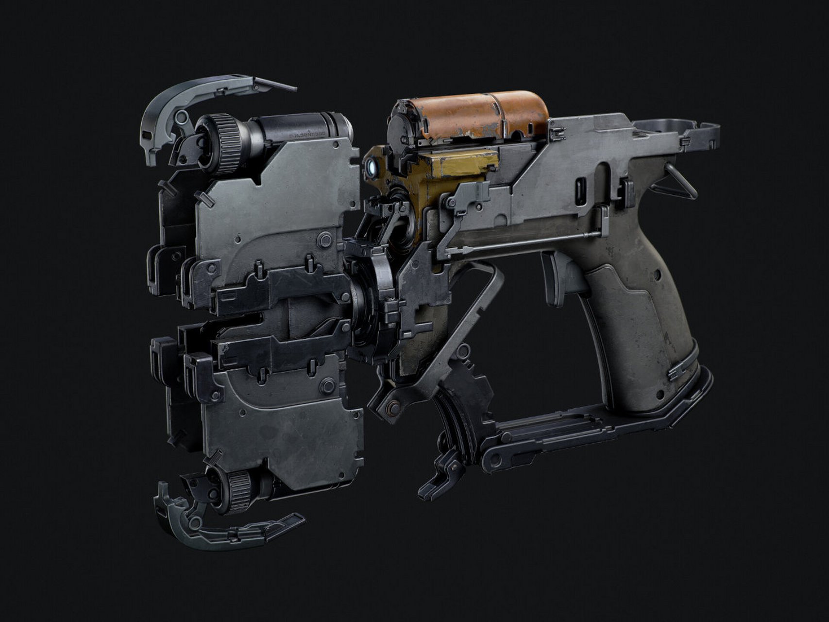 游戏《死亡空间》plasma cutter /电浆切割器,建模师gregory trusov.