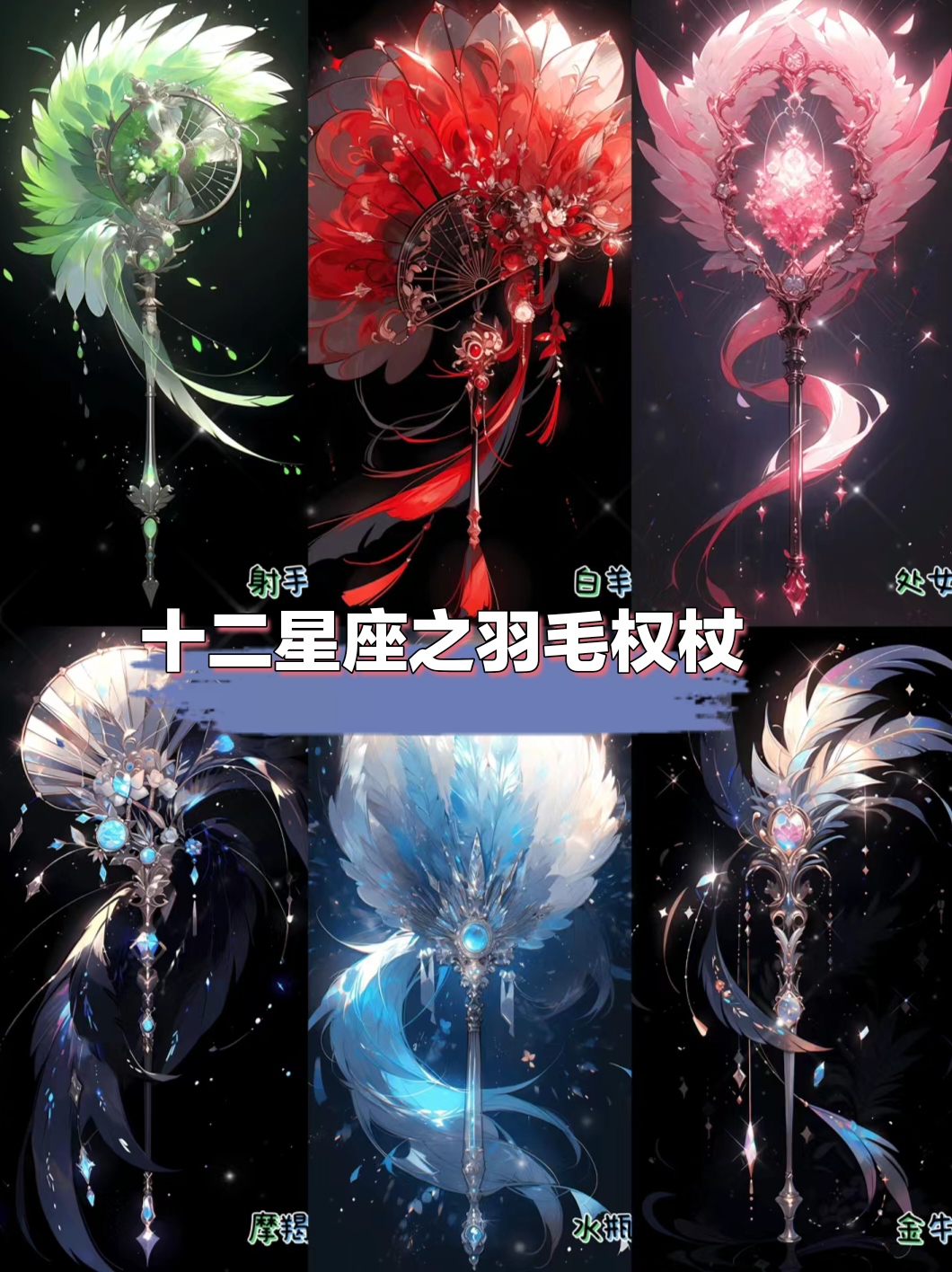 十二星座专属魔杖图片