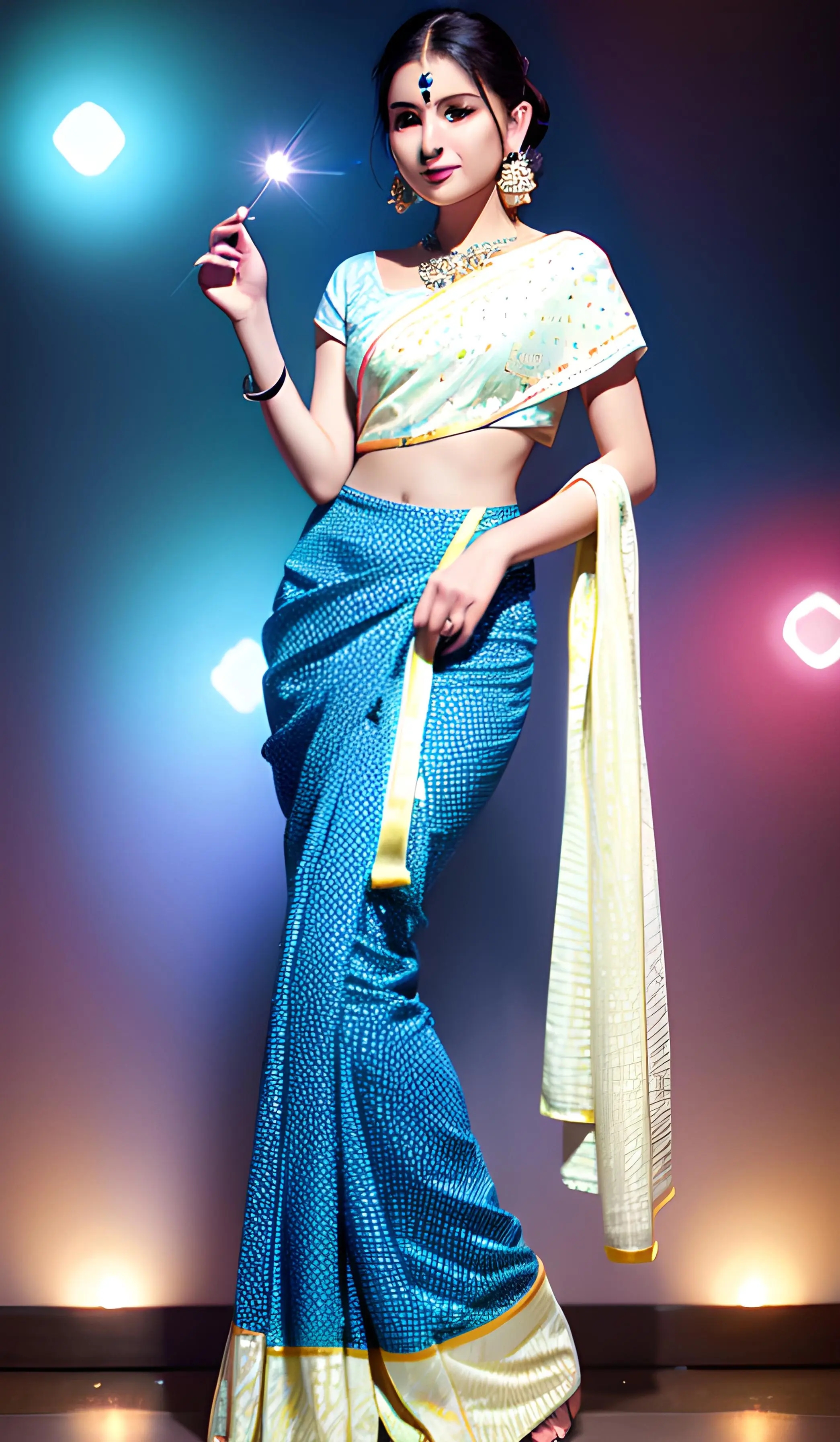 印度传统服饰纱丽欣赏