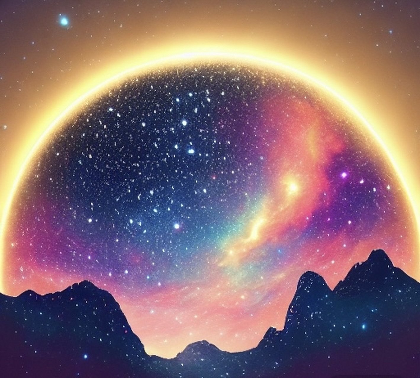 #今日星座运势#  beautiful starry sky 🌃  美丽的星空[心]