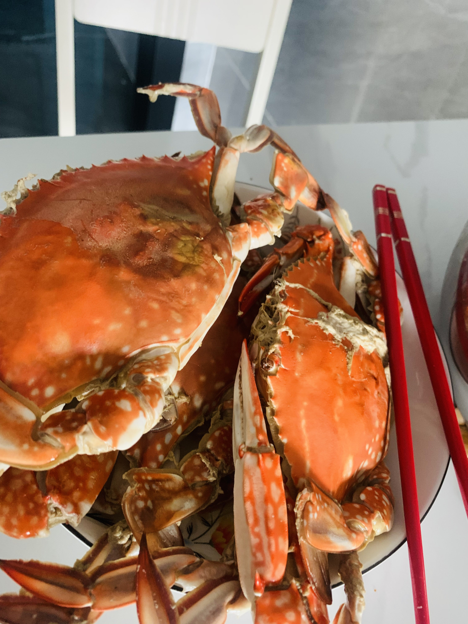 湛江花蟹一斤才18块钱,感觉好便宜了.