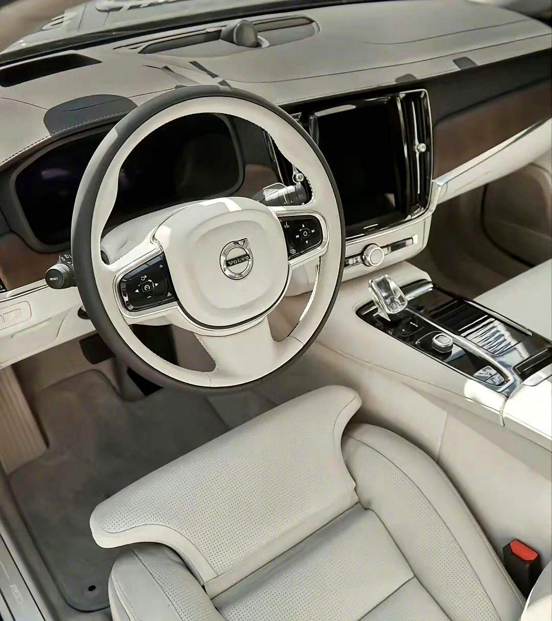 沃尔沃 s90的米色内饰 #沃尔沃s90