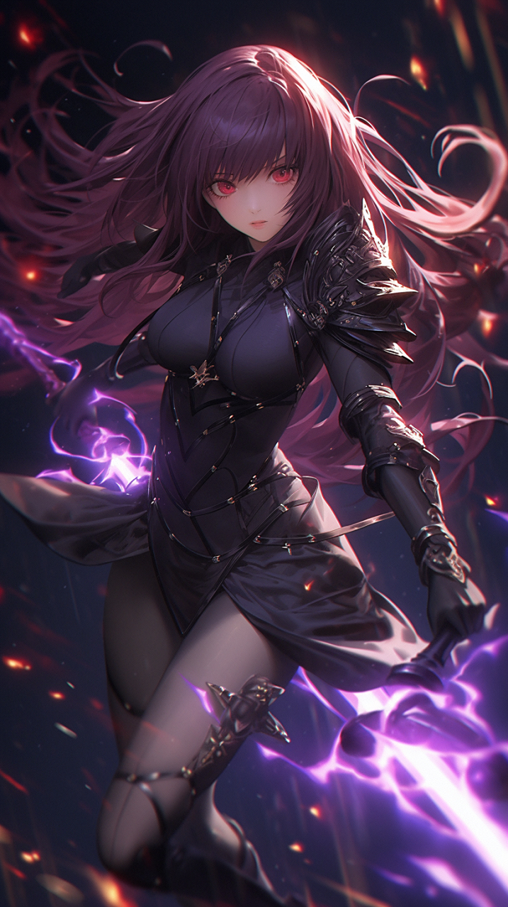 ai绘画# #二次元美少女# #fate# 斯卡哈