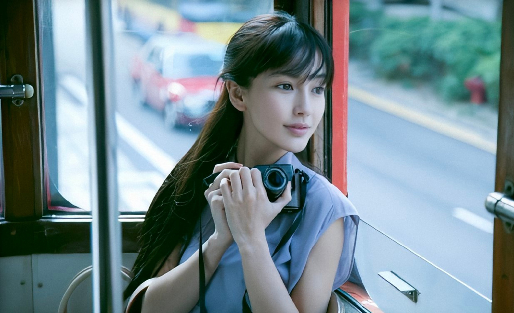 好文艺的angelababy,像大学生