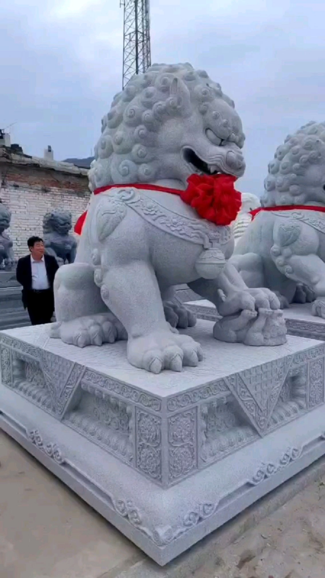 故宫石狮子一对