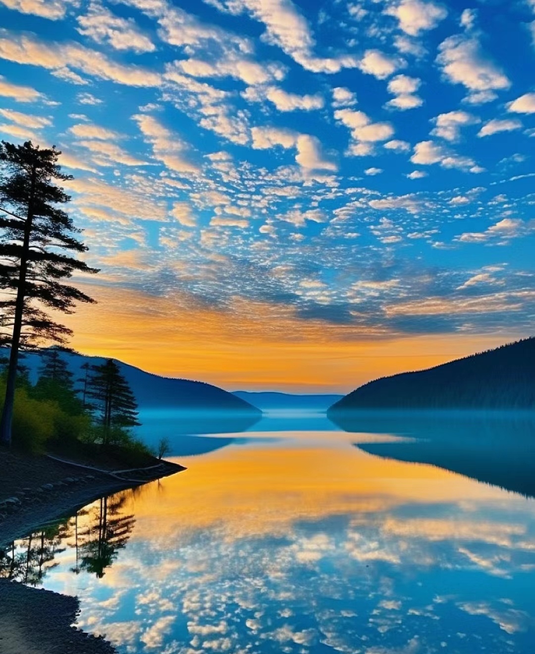 四周环山,被誉为"人间仙境,世外桃源",泸沽湖的美丽风景