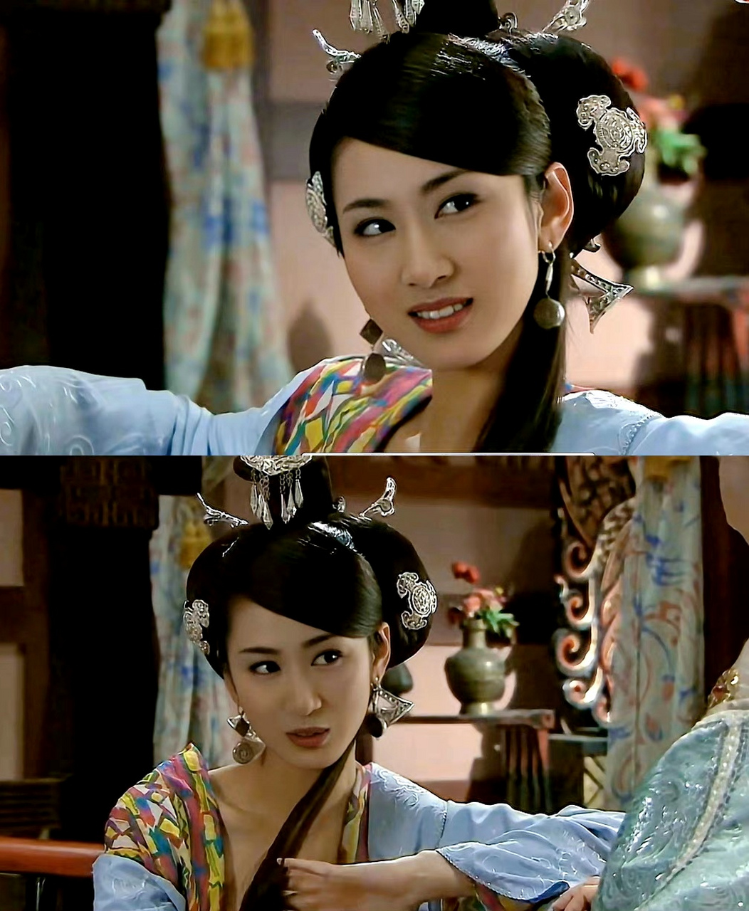 媚骨天成,首先想到的就是郭珍霓  古装真正的是媚而不俗啊,感觉她属于