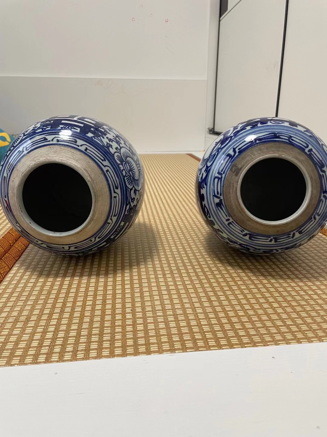 全品晚清喜字罐一对,赵豪侠瓷器欣赏