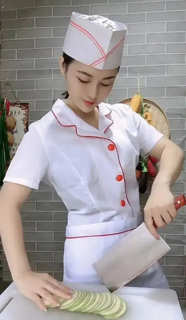 女厨师真实照片图片