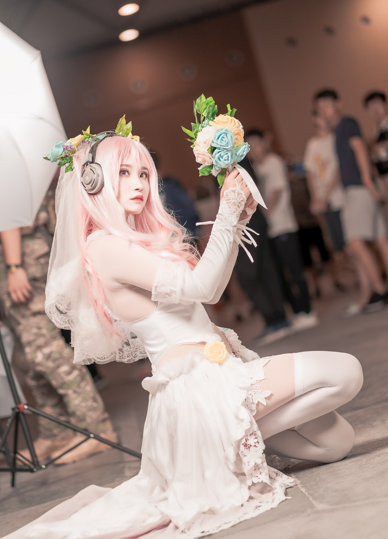 cosplay:索尼子花嫁与她的"白丝"花嫁福利,请签收