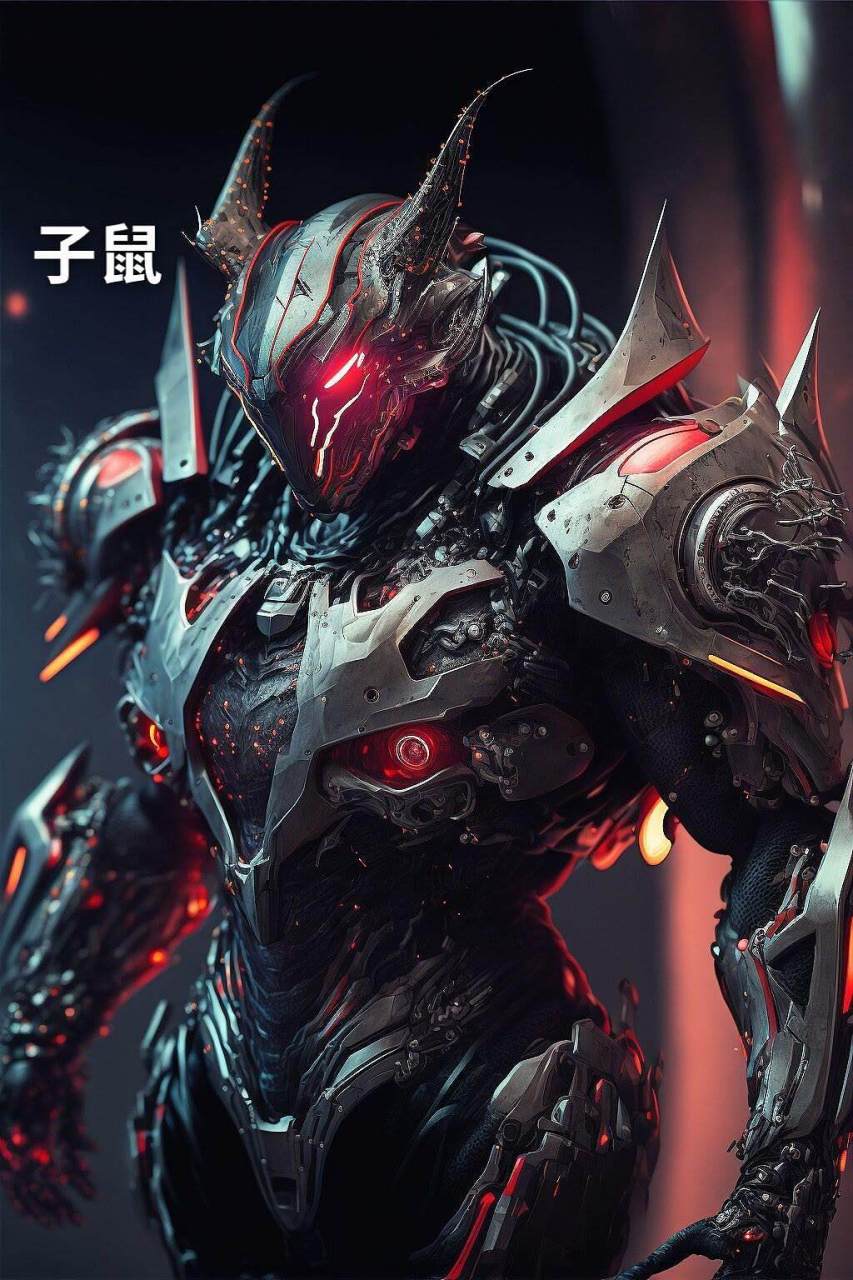 头像推荐,生肖机甲,暗黑风,快把属于你的机甲带走