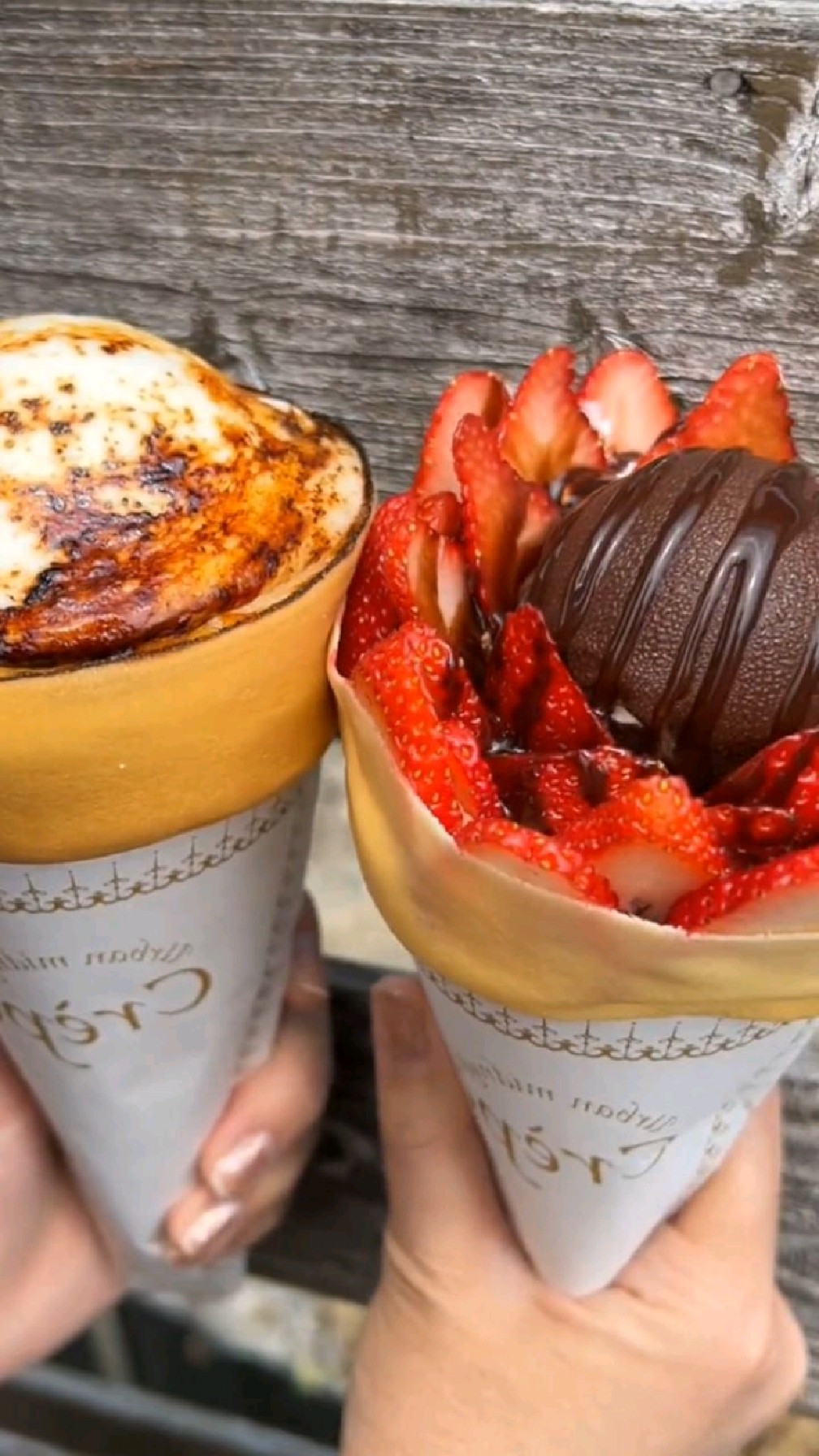 又大又甜的可丽饼冰淇淋,大家看怎么样