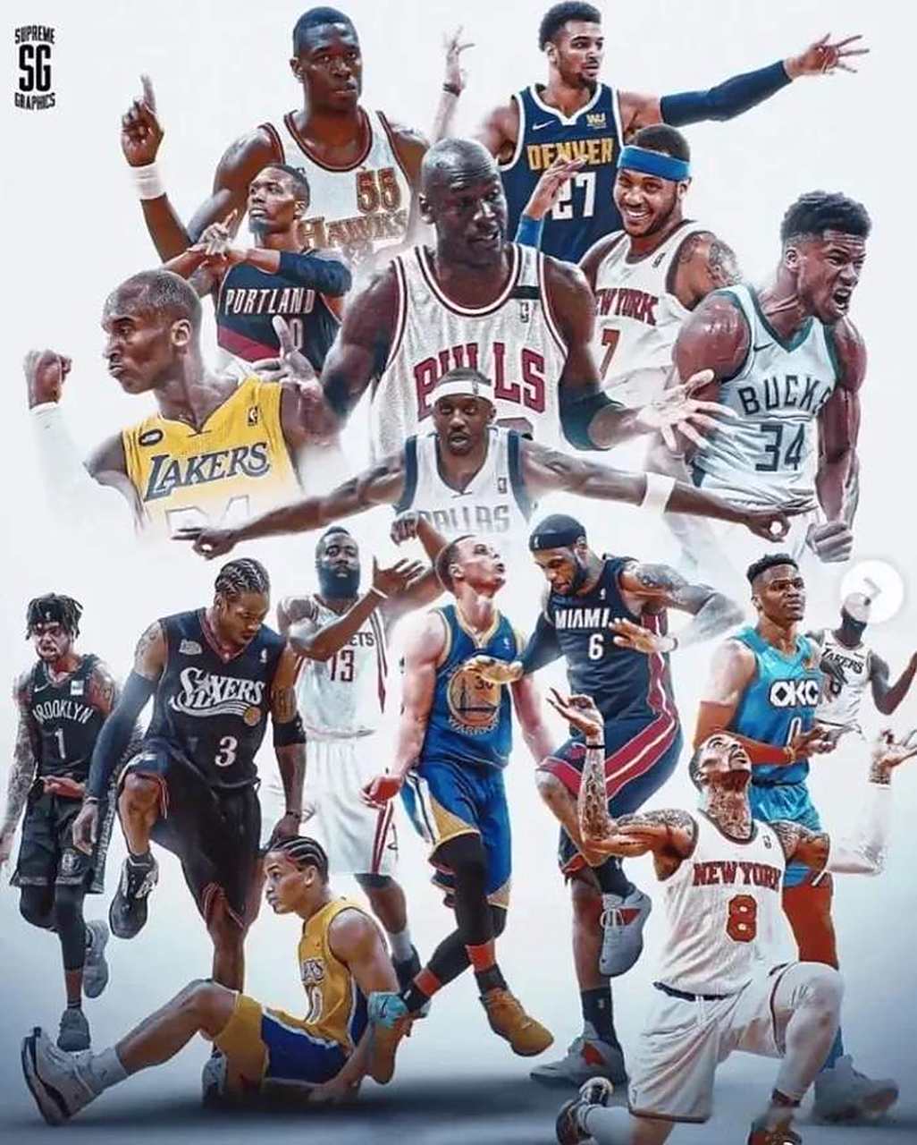 1.詹姆斯:霸王步 2.哈登:撒盐 3.穆大叔:摇手指 4.利拉德:看表 5.