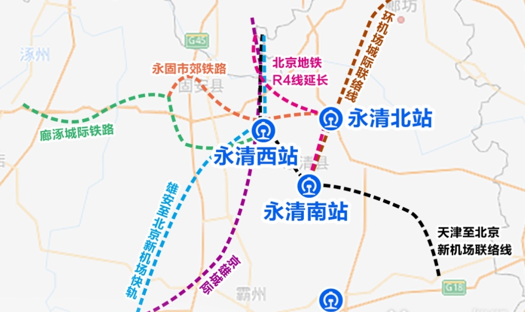 永清临空大道线路图图片