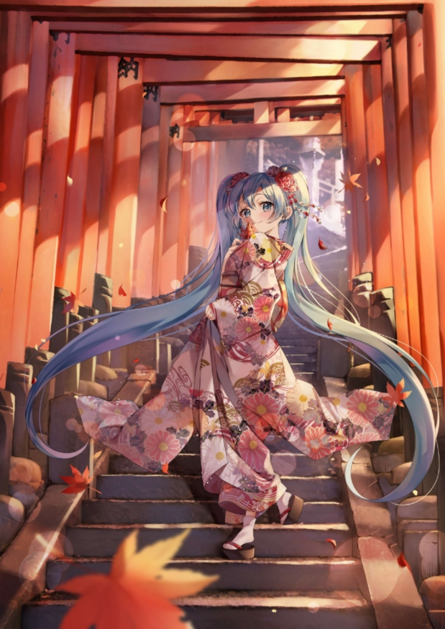 和服初音[比心]