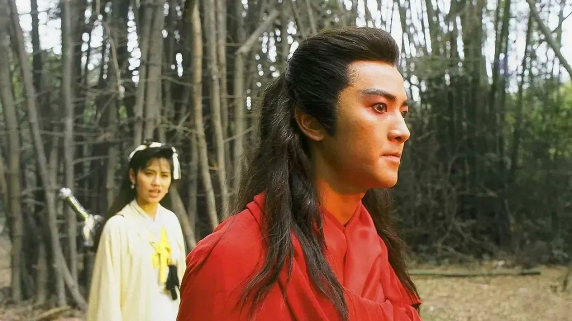 91版《蜀山奇侠之仙侣奇缘》郑伊健,陈松伶第一次演情侣,看起来就很搭