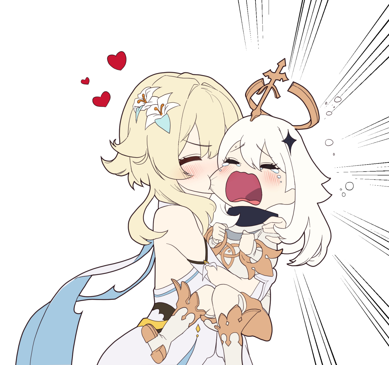 《旅行者和派蒙的日常》(派蒙气嘟嘟的样子真是太可爱力[滑稽]) p站