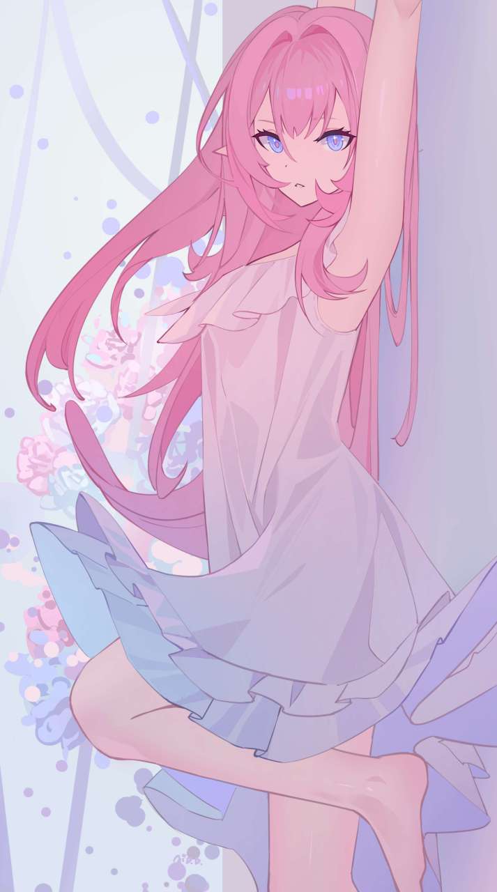 粉色妖精小姐 画师:爱东东不爱吃生肉#二次元美图# #我爱二次元