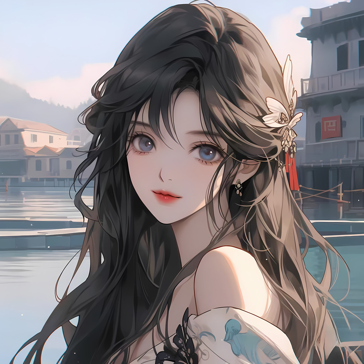 知性美女头像 #二次元# #ai绘画# #ai共创计划