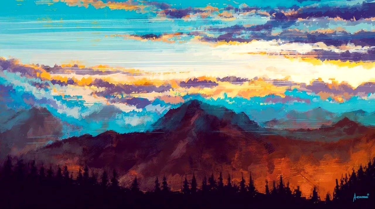 alena aenami黄昏风景插画欣赏