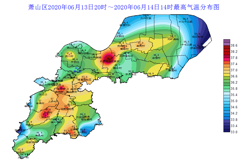 萧山天气预报!浙江省杭州市萧山区6月15至20日未来六天气象预报