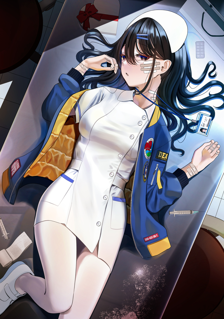 二次元# 护士小姐,在这里睡会着凉的哦 p站画师:ツリサス(turisasu)