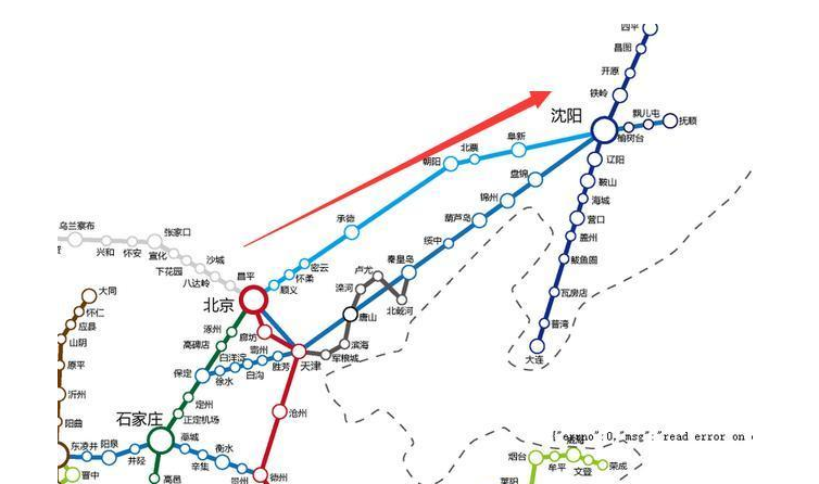 京沈高速线路图图片