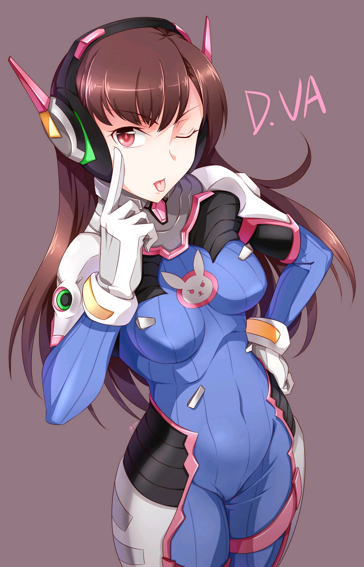 俏皮的吐舌的二次元少女,做个鬼脸也这么可爱!