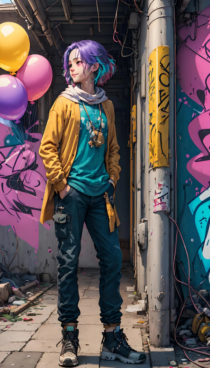 嘻哈风格壁纸,我就是要不一样#ai共创计划# #ai绘画# #壁纸