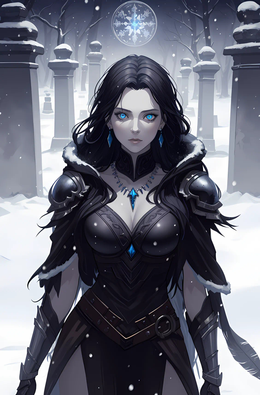 动漫壁纸# 冥界女王～海拉:海拉是北欧神话中的死亡女神,冥界赫尔