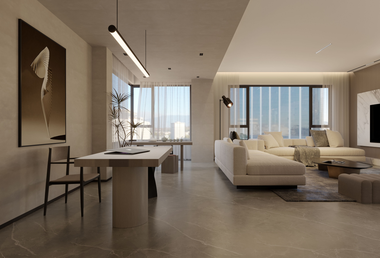 贵阳中铁阅山湖云著160平大平层户型装修设计效果图