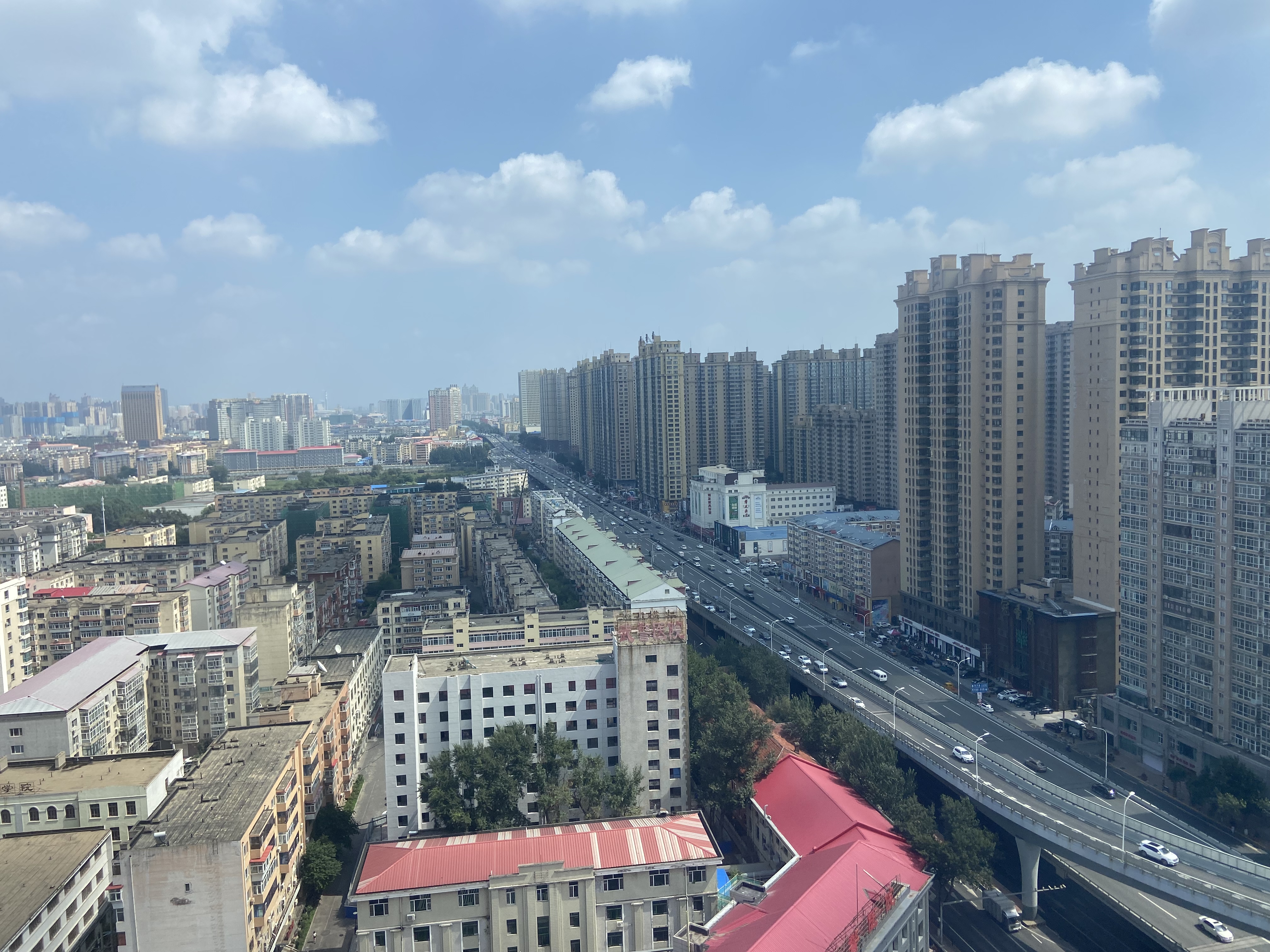 航拍哈尔滨二环桥