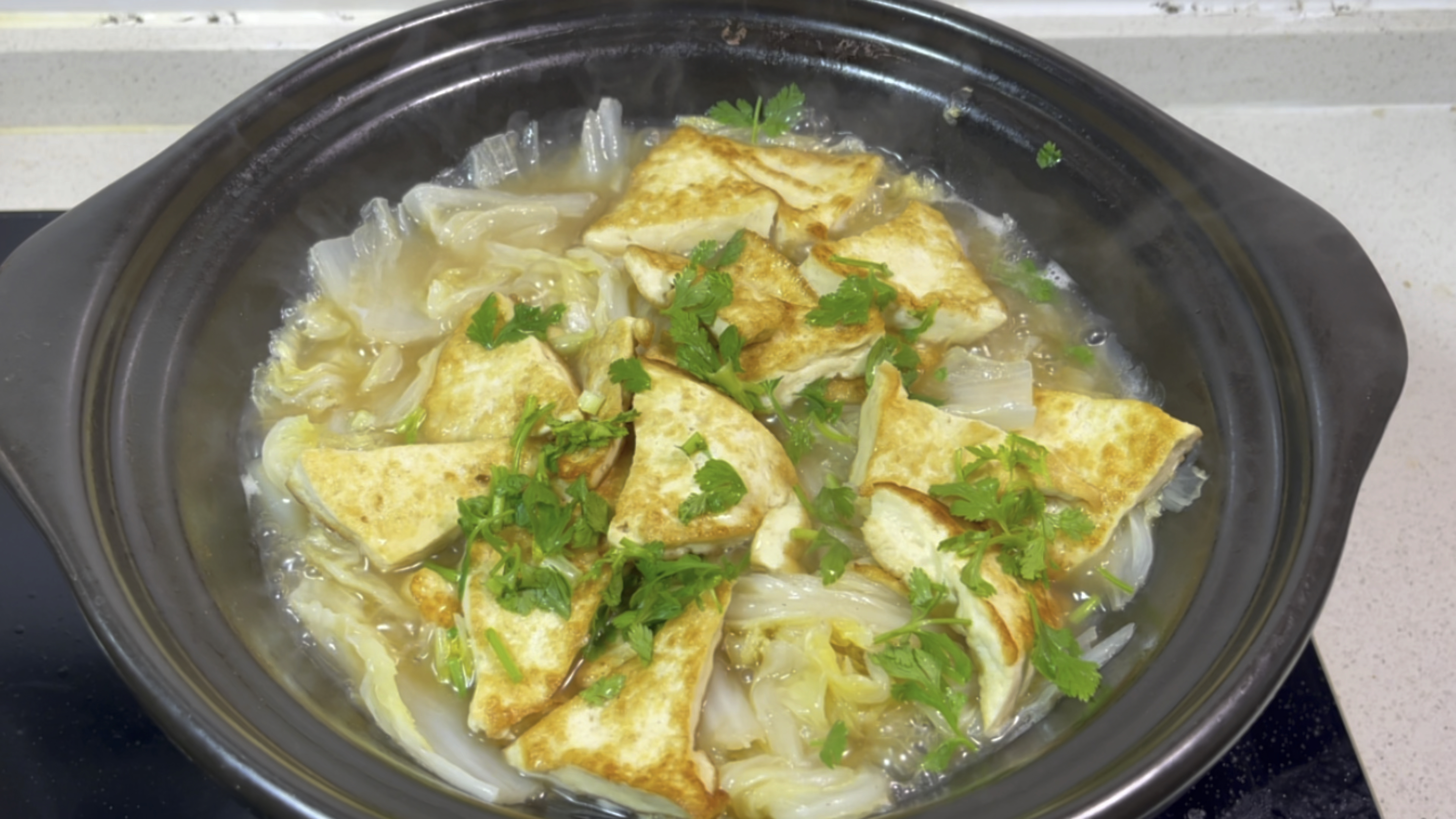 大鱼大肉吃多了,试试这个白菜豆腐汤,清爽解腻