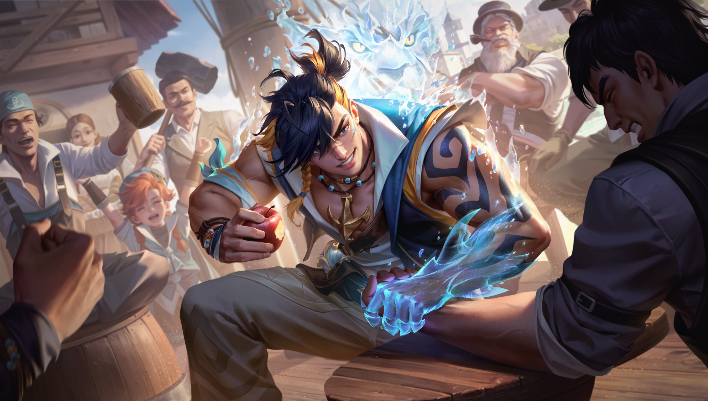 裴擒虎擒涛扼浪#超高清无水印海报!#裴擒虎新皮肤