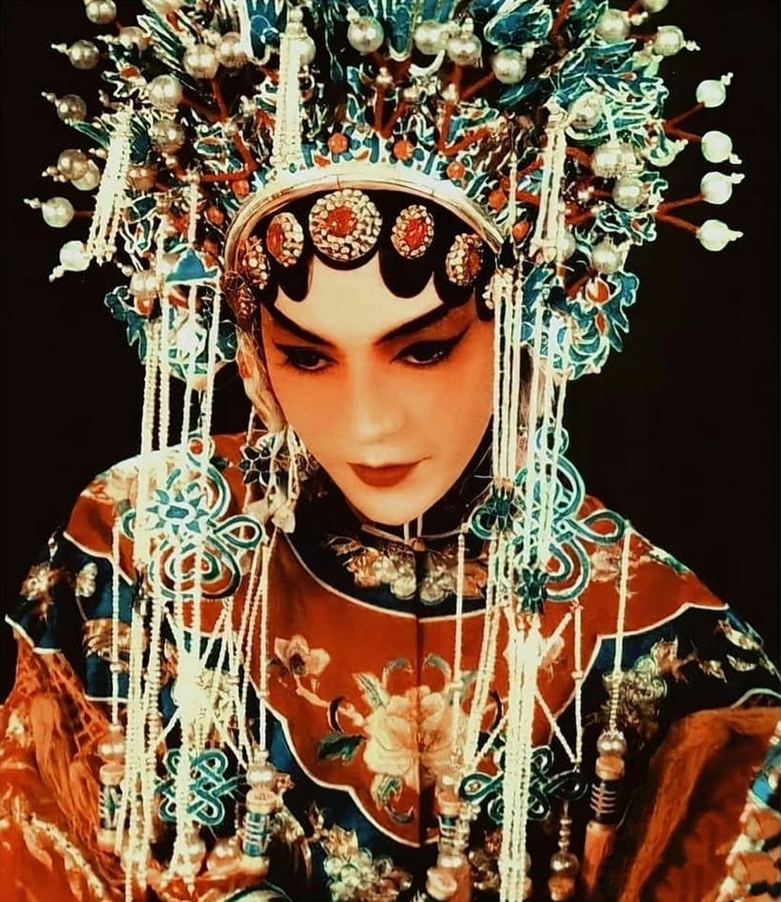 1993年《蝴蝶君》中尊龙《贵妃醉酒》造型