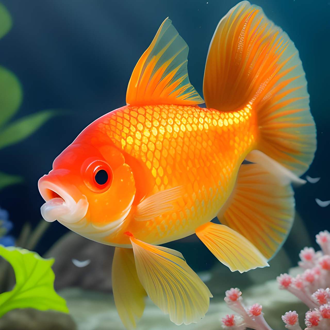 年年有余,好运连连.金鱼(金玉满堂)#观赏鱼#  #金鱼