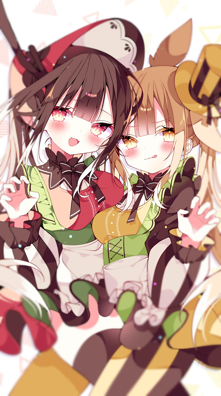 双胞胎萝莉 画师:水星すい区*#二次元美图# #我爱