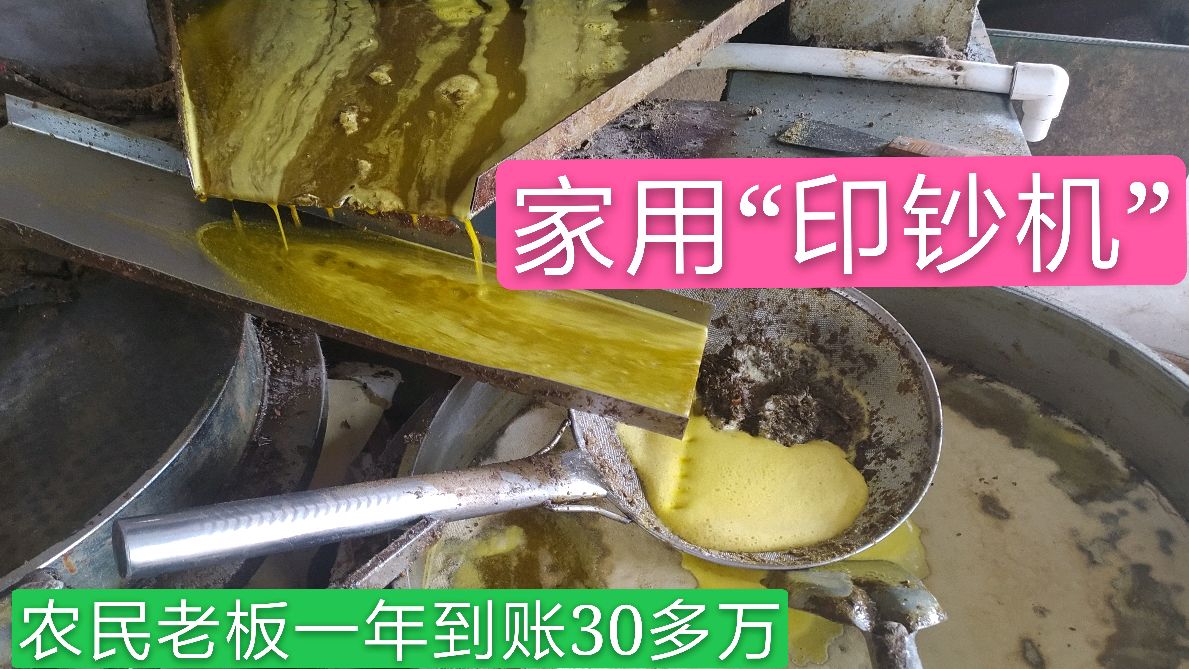 实拍农村榨油坊,菜籽油竟然比花生油贵,小生意很挣钱